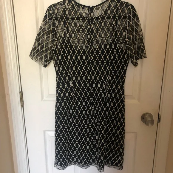 Sandro Paris Black Lace Dress - Picture 6 of 10